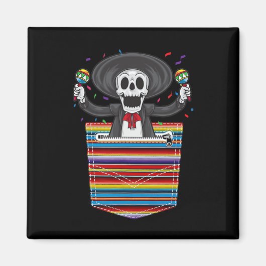 Cinco De Mayo 2025カラカブランケットSerape Me マグネット (正面)