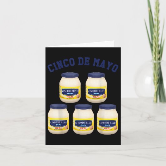 Cinco De Mayo 5マヨネーズおもしろいジャー カード (正面)