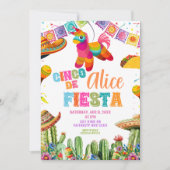Cinco de Mayo 5th Fiesta birthday party 招待状 (正面)