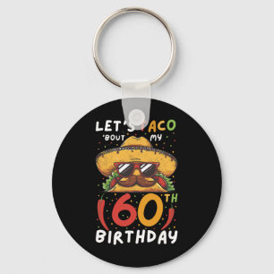 Cinco De Mayo 60誕生日タコAge 60 Mexican Bi キーホルダー