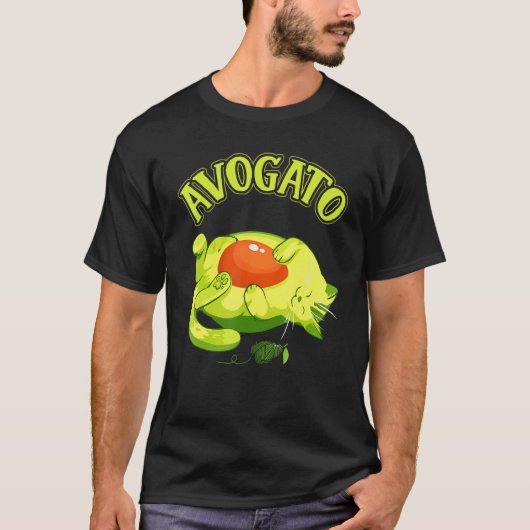 Cinco De Mayo Avocado Mexico Meow Avogato Cat Tシャツ (正面)