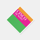 Cinco De Mayo BBQ Party  スタンダードカクテルナプキン (角)