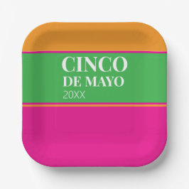 Cinco De Mayo BBQ Party ペーパープレート