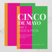 Cinco De Mayo BBQ Party Invitation 招待状 (正面/裏面)