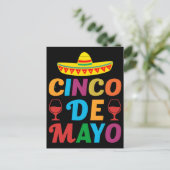 cinco-de-mayo-be-mexican-celebration-t-shirt-desig ポストカード (スタンド正面)