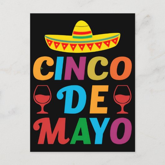 cinco-de-mayo-be-mexican-celebration-t-shirt-desig ポストカード (正面)