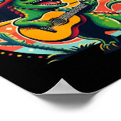 Cinco De Mayo Boys Kids Lets Fiesta Dinosaur Mexic ポスター (角)