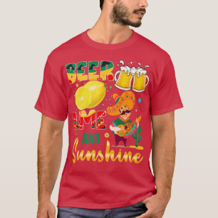 Cinco De Mayo Bunny Bring Beerライムギターソンブラー Tシャツ