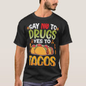 Cinco De Mayo Buritos  Mexico Tacos and Avocado  9 Tシャツ (正面)