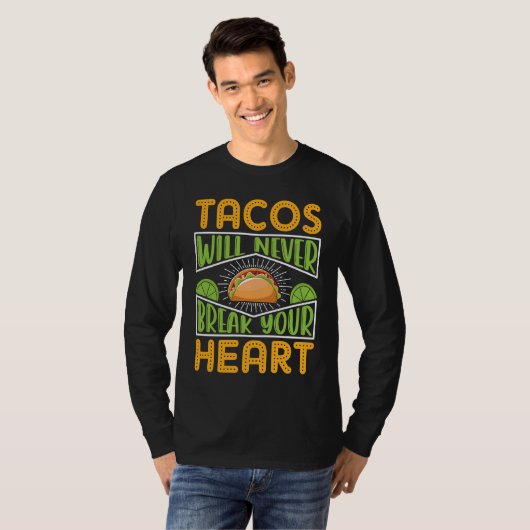 Cinco De Mayo, Buritos , Mexico Tacos and Avocado  Tシャツ (正面フル)
