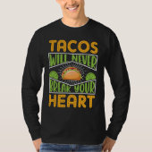 Cinco De Mayo, Buritos , Mexico Tacos and Avocado  Tシャツ (正面)