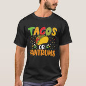 Cinco De Mayo, Buritos , Mexico Tacos and Avocado  Tシャツ (正面)
