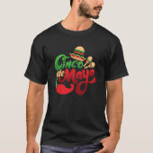 Cinco De Mayo Burritos Mexico Tacos and Avocado  1 Tシャツ (正面)