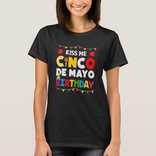 Cinco De Mayo Burritos Mexico Tacos and Avocado 1 Tシャツ (正面)