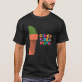 Cinco De Mayo Burritos Mexico Tacos and Avocado  2 Tシャツ (正面)