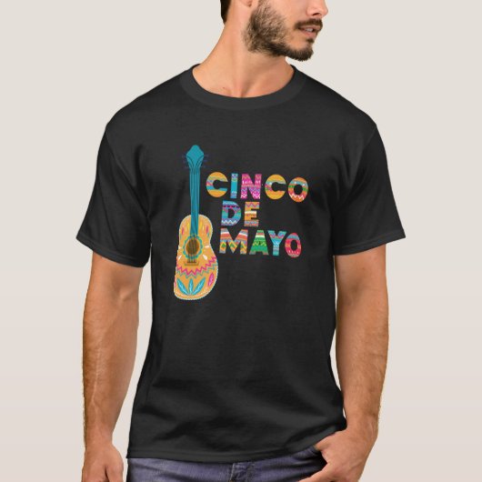 Cinco De Mayo Burritos Mexico Tacos and Avocado 3 Tシャツ (正面)