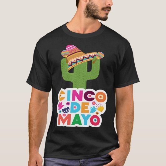 Cinco De Mayo Burritos Mexico Tacos and Avocado 53 Tシャツ (正面)