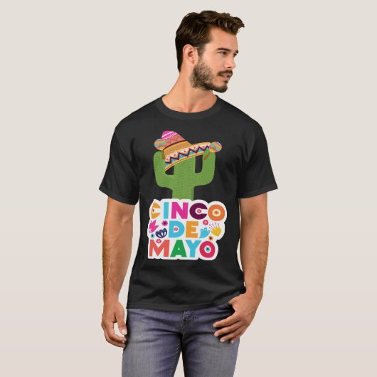 Cinco De Mayo Burritos Mexico Tacos and Avocado 53 Tシャツ (正面フル)