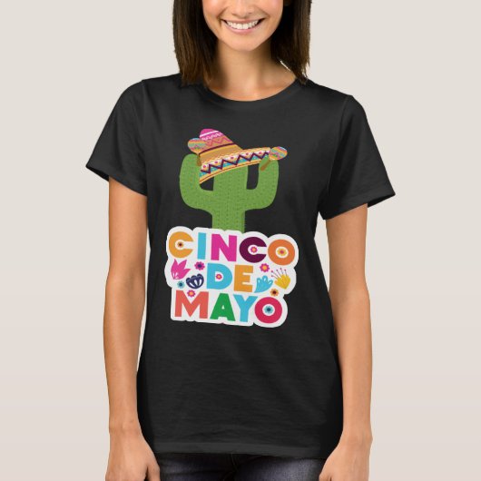 Cinco De Mayo Burritos Mexico Tacos and Avocado 53 Tシャツ (正面)