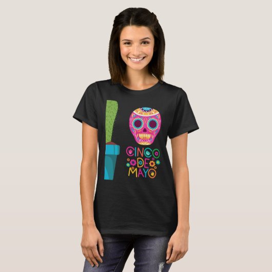 Cinco De Mayo Burritos Mexico Tacos and Avocado 68 Tシャツ (正面フル)
