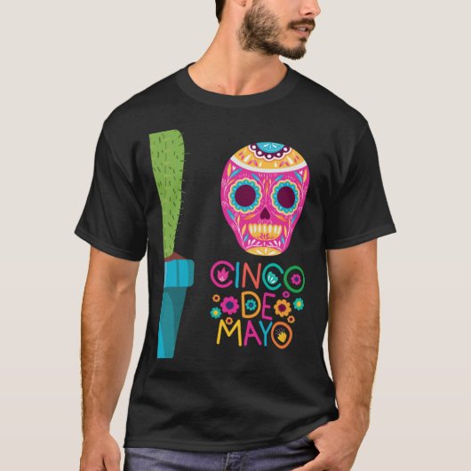 Cinco De Mayo Burritos Mexico Tacos and Avocado 68 Tシャツ (正面)