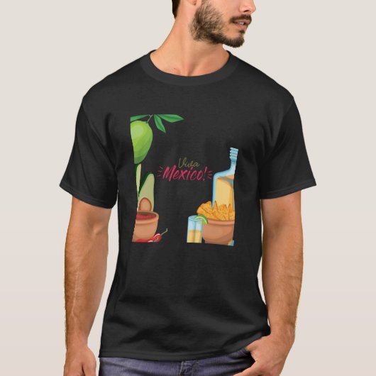 Cinco De Mayo Burritos Mexico Tacos and Avocado  6 Tシャツ (正面)