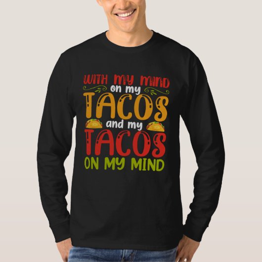 Cinco De Mayo Burritos  Mexico Tacos and Avocado   Tシャツ (正面)