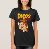 Cinco De Mayo Burritos  Mexico Tacos and Avocado   Tシャツ (正面)