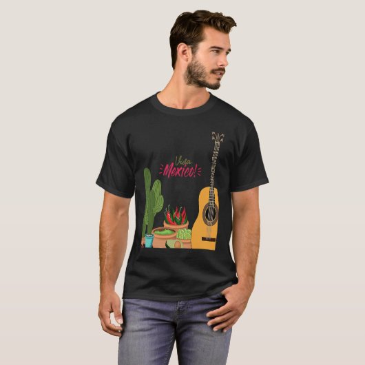 Cinco De Mayo Burritos Mexico Tacos and Avocado Tシャツ (正面フル)