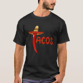 Cinco De Mayo Burritos  Mexico Tacos and Avocado   Tシャツ (正面)