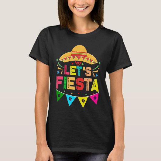 Cinco De Mayo Burritos  Mexico Tacos and Avocado   Tシャツ (正面)