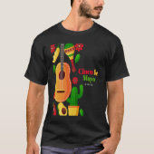 Cinco De Mayo Burritos  Mexico Tacos and Avocado   Tシャツ (正面)