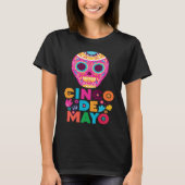 Cinco De Mayo Burritos  Mexico Tacos and Avocado   Tシャツ (正面)