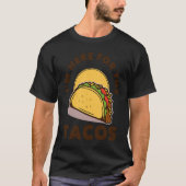 Cinco De Mayo Burritos  Mexico Tacos and Avocado   Tシャツ (正面)