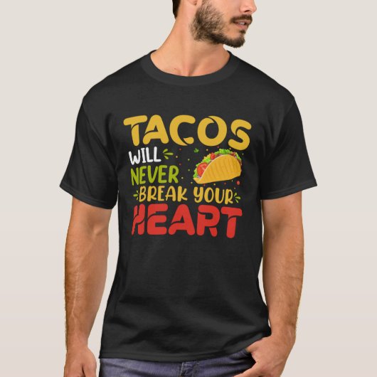 Cinco De Mayo Burritos  Mexico Tacos and Avocado   Tシャツ (正面)