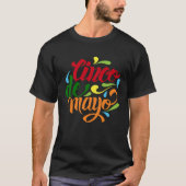 Cinco De Mayo Burritos  Mexico Tacos and Avocado   Tシャツ (正面)