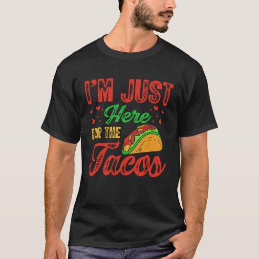 Cinco De Mayo Burritos  Mexico Tacos and Avocado   Tシャツ (正面)