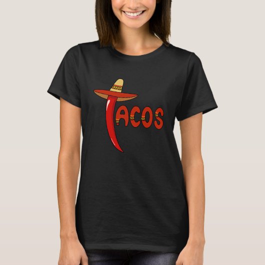 Cinco De Mayo Burritos  Mexico Tacos and Avocado   Tシャツ (正面)