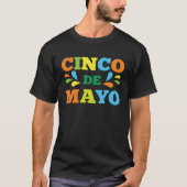 Cinco De Mayo Burritos  Mexico Tacos and Avocado   Tシャツ (正面)