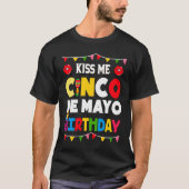Cinco De Mayo Burritos  Mexico Tacos and Avocado   Tシャツ (正面)