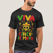 Cinco De Mayo Burritos  Mexico Tacos and Avocado   Tシャツ (正面)