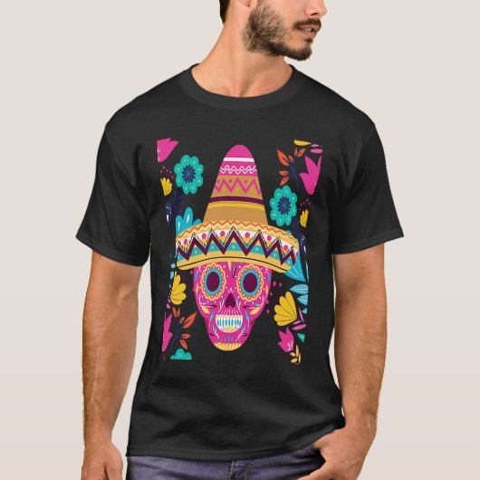 Cinco De Mayo Burritos Mexico Tacos and Avocado Tシャツ (正面)