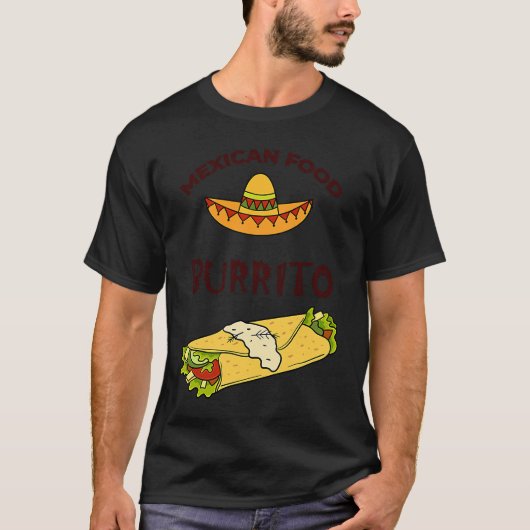 Cinco De Mayo Burritos  Mexico Tacos and Avocado   Tシャツ (正面)