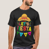 Cinco De Mayo Burritos Mexico Tacos and Avocado Tシャツ (正面)