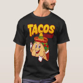 Cinco De Mayo Burritos  Mexico Tacos and Avocado   Tシャツ (正面)