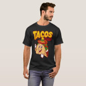 Cinco De Mayo Burritos  Mexico Tacos and Avocado   Tシャツ (正面フル)