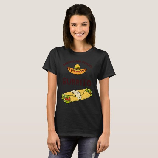 Cinco De Mayo Burritos  Mexico Tacos and Avocado   Tシャツ (正面フル)