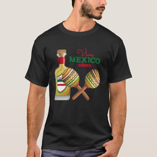 Cinco De Mayo Burritos  Mexico Tacos and Avocado   Tシャツ (正面)