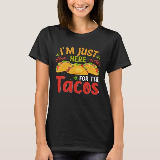 Cinco De Mayo Burritos  Mexico Tacos and Avocado   Tシャツ (正面)
