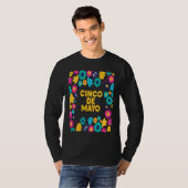 Cinco De Mayo Burritos  Mexico Tacos and Avocado   Tシャツ (正面フル)